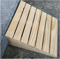 Wooden Threshold Ramp, Pets/Kids/Elderly/Disabled Entryway Ramp Wheelchair Ramp 2' 3' 4' 5' 6' Rise, Non Slip Curb Ramp (Size : 33.8x30x13cm/13.3x11.8x5.1in)