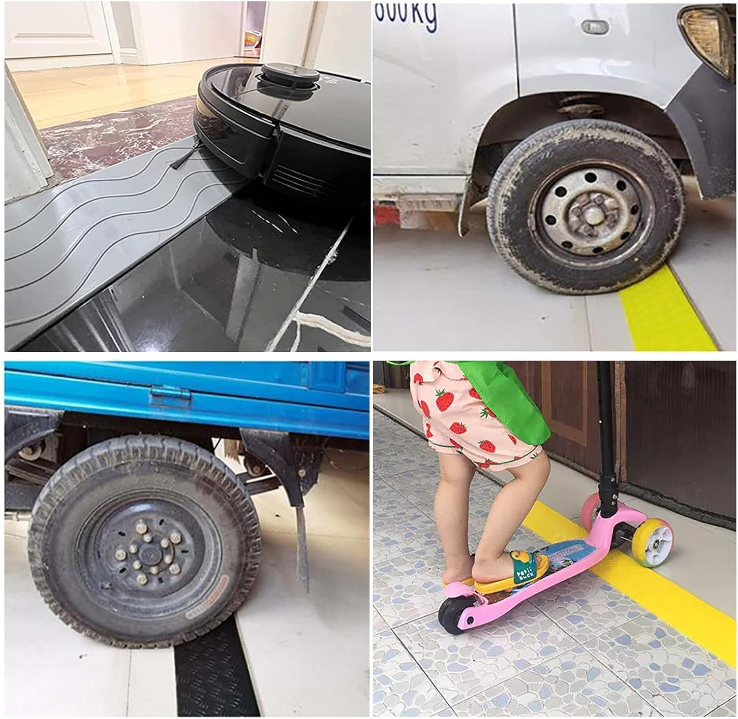 Ramps Portable Threshold Ramps, 3-9cm High, Indoor Curb Ramps, Non-Slip Kerb Ramp for Threshold Wheelchair Scooter Sweeping Robot, Door Step Accessible Rise Channel Mat