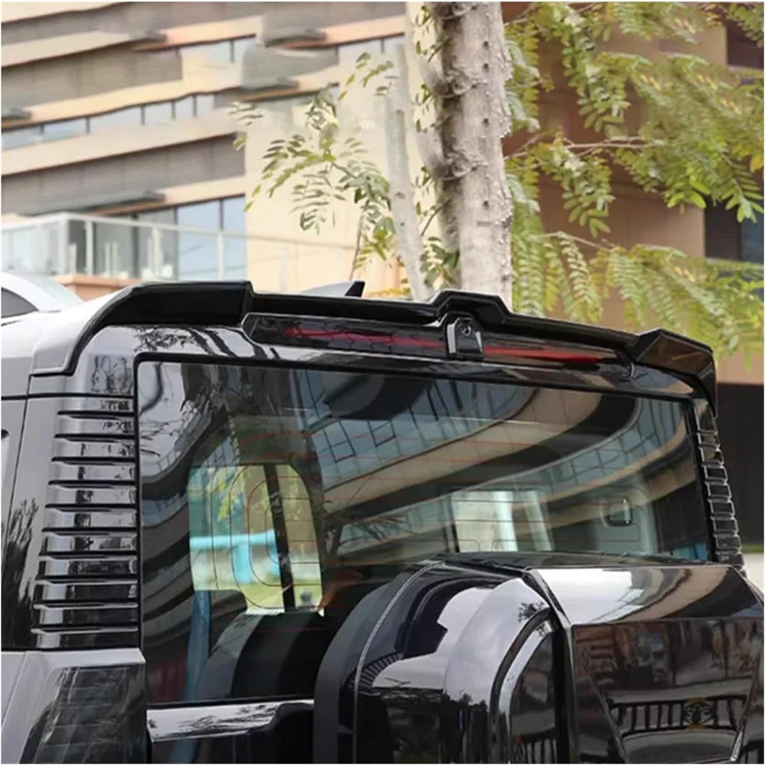 Compatible For Chery Jetour Traveler T2 2023 2024 Rear Roof Trunk Lid Car Spoiler Tail Wings ABS Material Tuning Exterior Accessories Parts(Glossy Black)