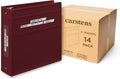 Carstens 3-Inch Heavy Duty Round Ring Binder for Medication Administration Records – Side Opening, Wine, Case of 14, Durable Plastic, No Pockets, Holds 400 Letter Sheets, Made in USA (1791-3RCS)