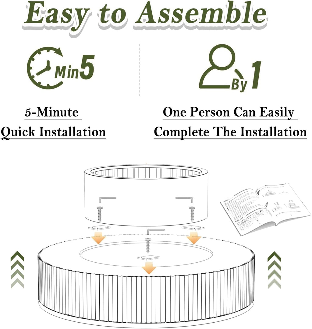 Round Coffee Table with Storage Modern Round Storage Coffee Table Black Fluted Drum Coffee Table Low Circle Coffee Tables for Living Room (Black B, 31.4')