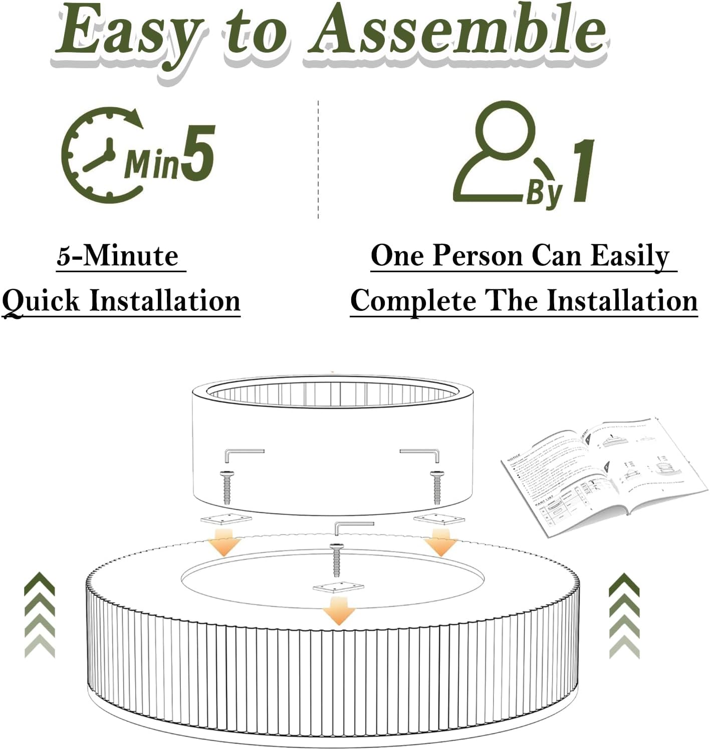 Round Coffee Table with Storage Modern Round Storage Coffee Table Brown Fluted Drum Coffee Table Low Circle Coffee Tables for Living Room (Brown B, 31.4')