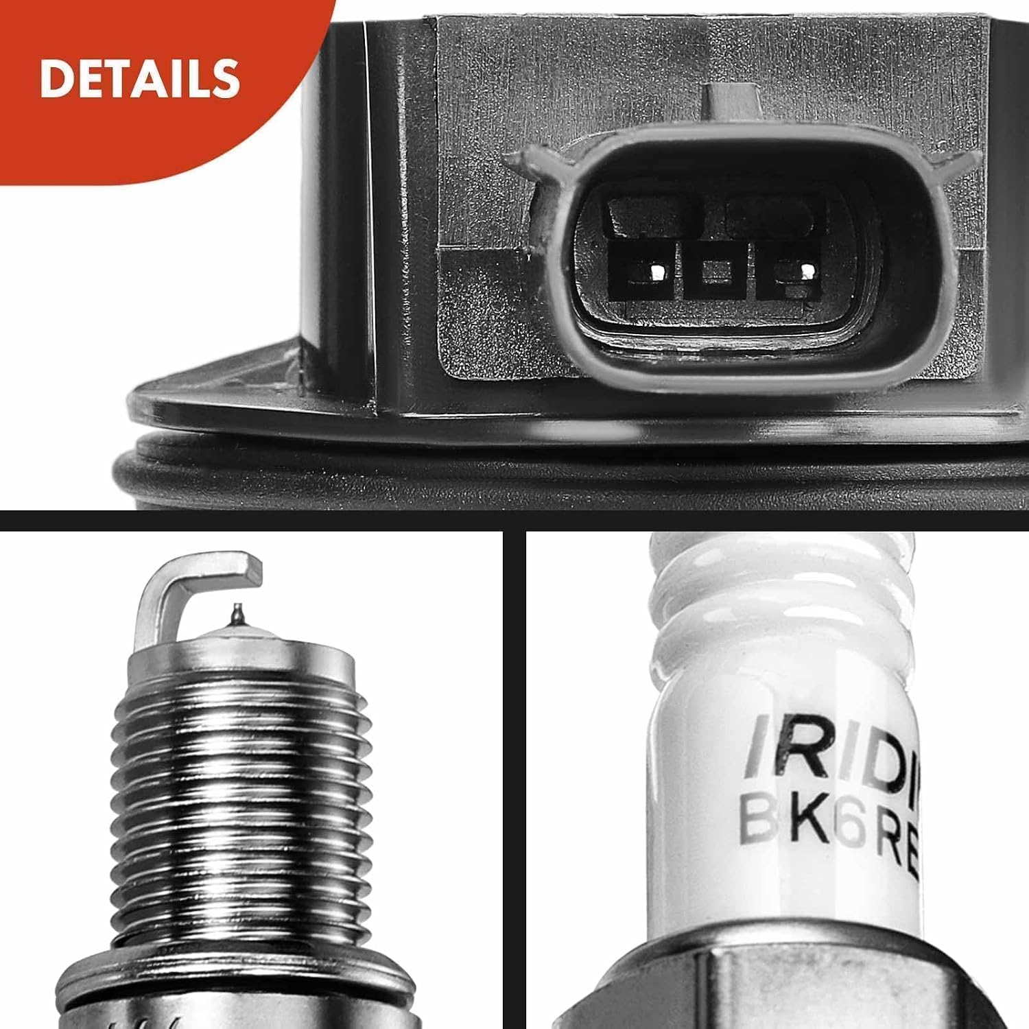 A-Premium Ignition Coils and Spark Plugs Kits Compatible with Ford F-150 F150 2011-2016, Mustang 2011-2015, 5.0L