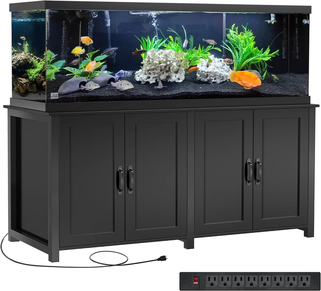 GDLF 100-150 Gallon Fish Tank Stand, 120 Gallon Tank Stand with 60'*24' Tabletop Fits 100/120/150 Volumns Aquariums,2200LBS Capacity Heavy Duty