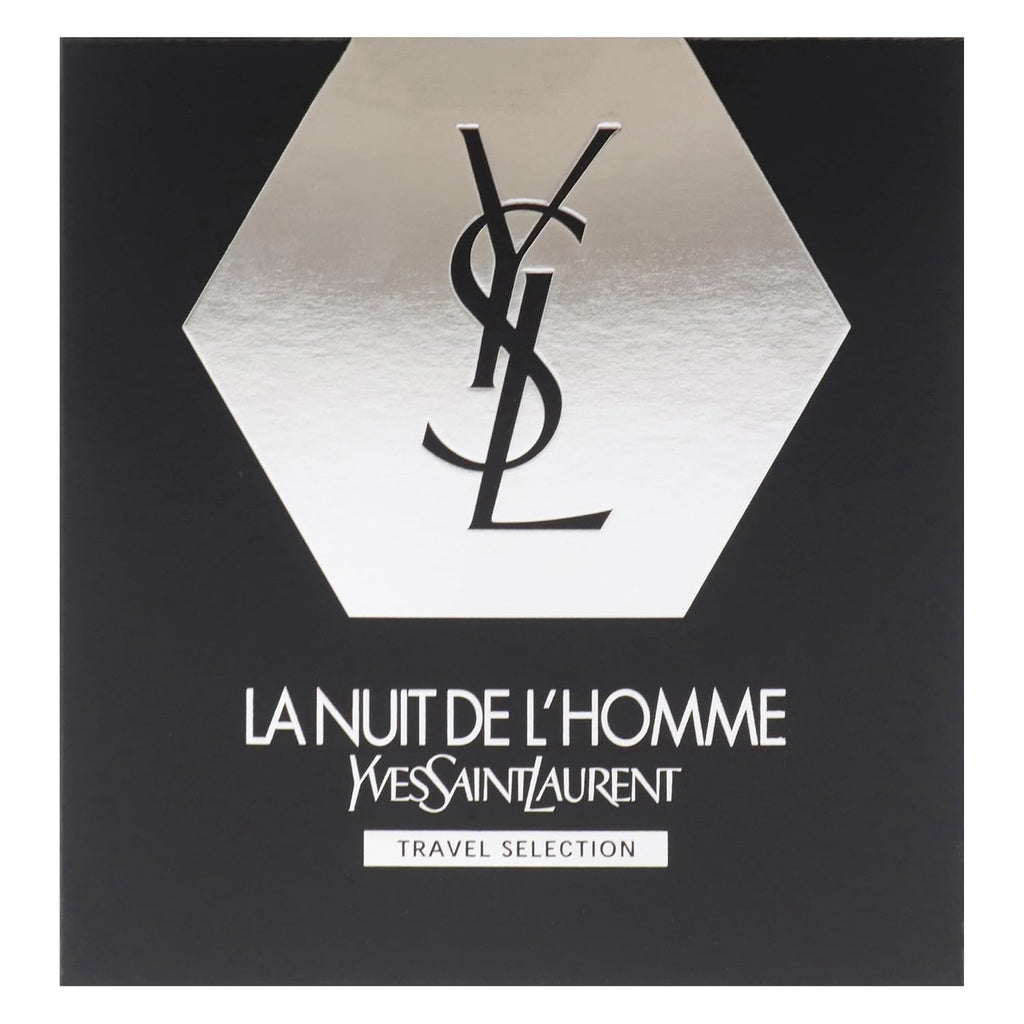 La Nuit De LHomme by Yves Saint Laurent for Men - 2 Pc Gift Set 3.3oz EDT Spray, 1.6oz Shower Gel