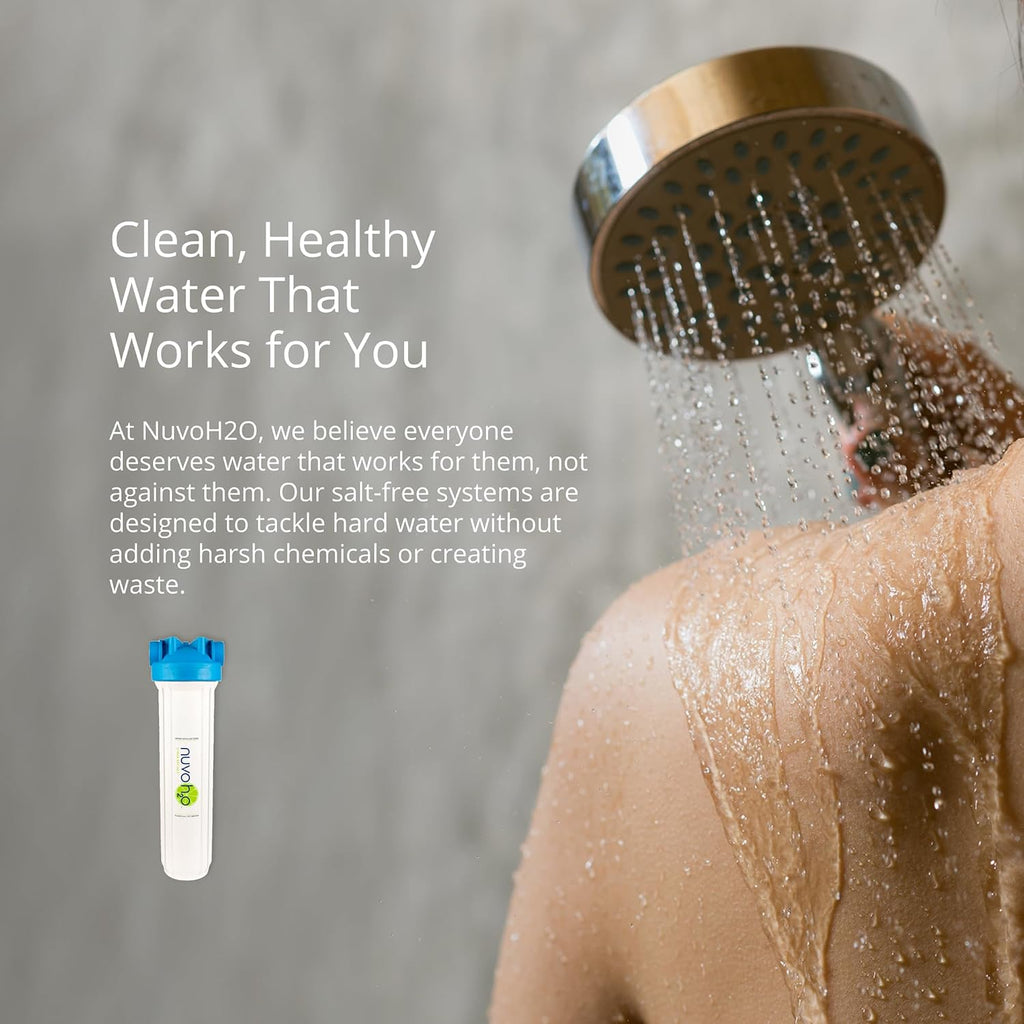 NuvoH2O Replacement Cartridge for Whole Home System, Advanced Citrus Filtered, Salt-Free Water Filter System + Water Softener – Healthy & Pure Water – Removes Hard Water Build Up