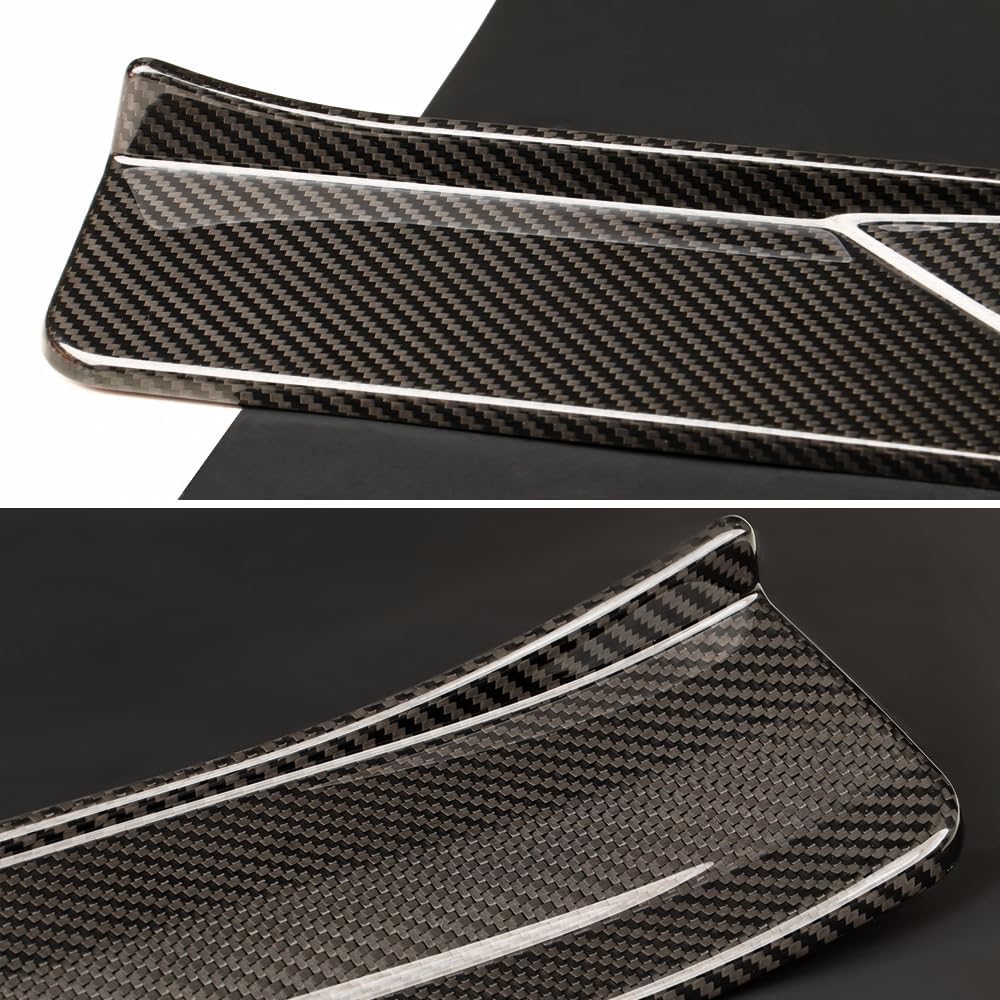JSWAN 2pcs Carbon Fiber Door Edge Guards Door Sill Protector Fit for Nissan Z RZ34 400Z Fairlady Z (2023 2024 2025 up) Door Threshold Protection Door Pedal Kick Panel Strip Cover