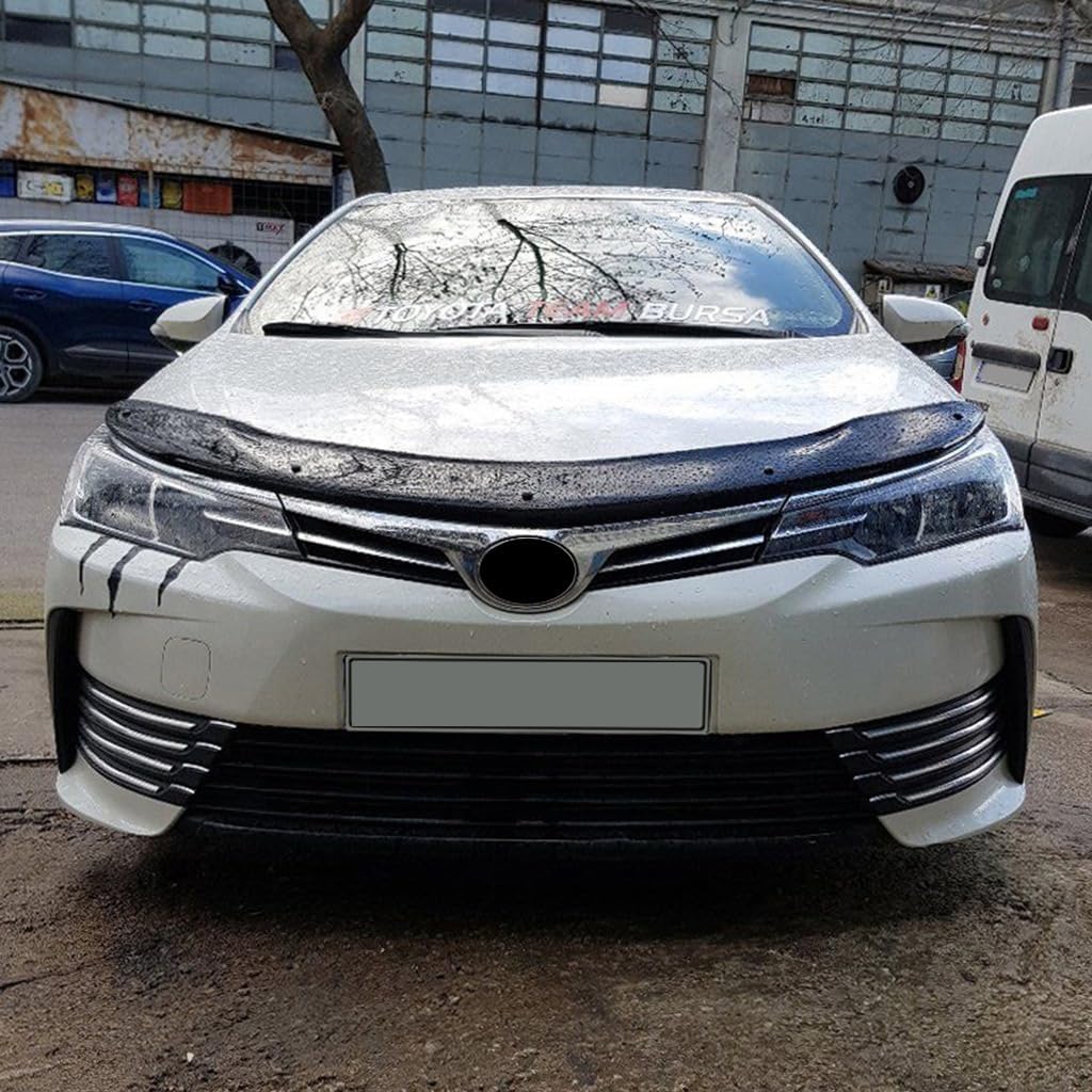 For Toyota Corolla 2013 2014 2015 2016 2017 2018 Bonnet Protector Guard Front Bug Shield Hood Deflector Hood Stone Hood Shields Piano Black