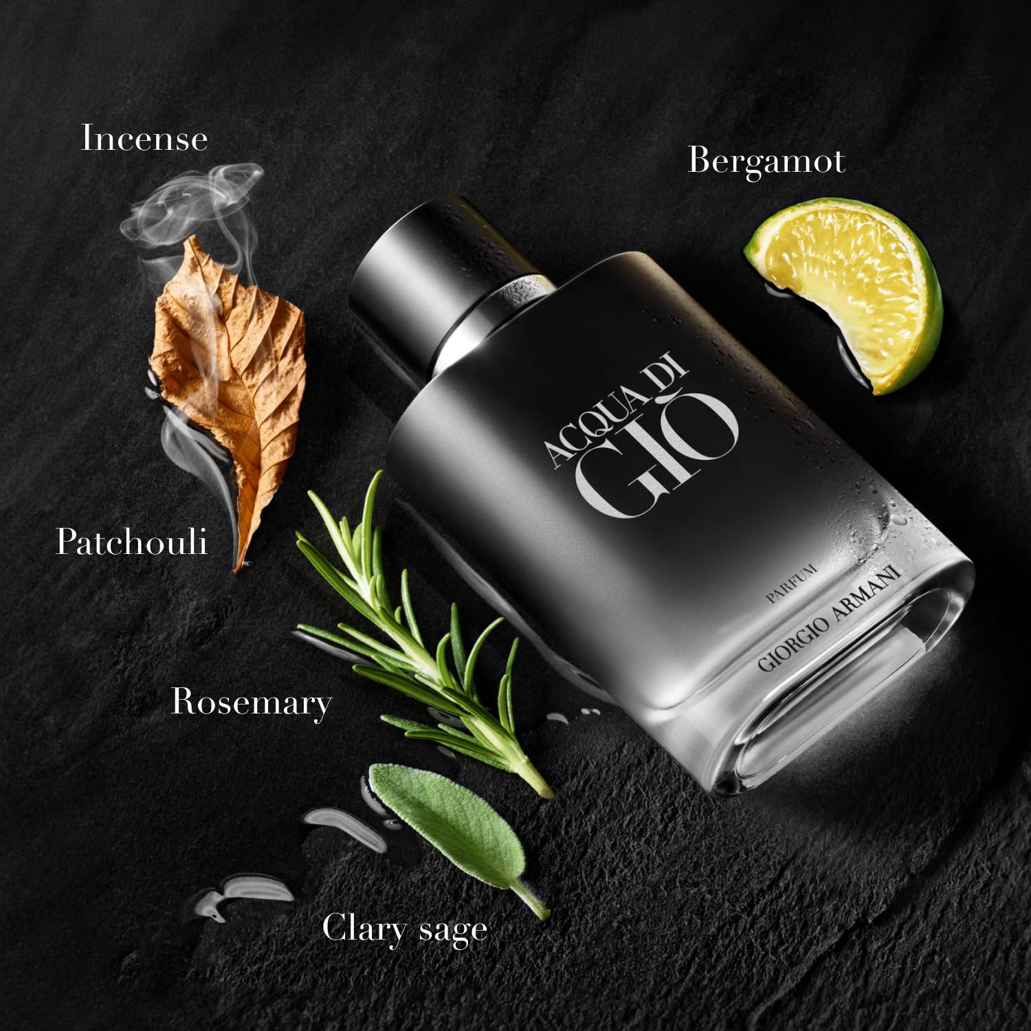 Armani Beauty - Acqua di Giò - Parfum - Cologne for Men - Fresh & Woody Men's Fragrance - Bergamot, Ginger, Marine, Geranium, Rosemary, Clary Sage, Patchouli, Incense Notes