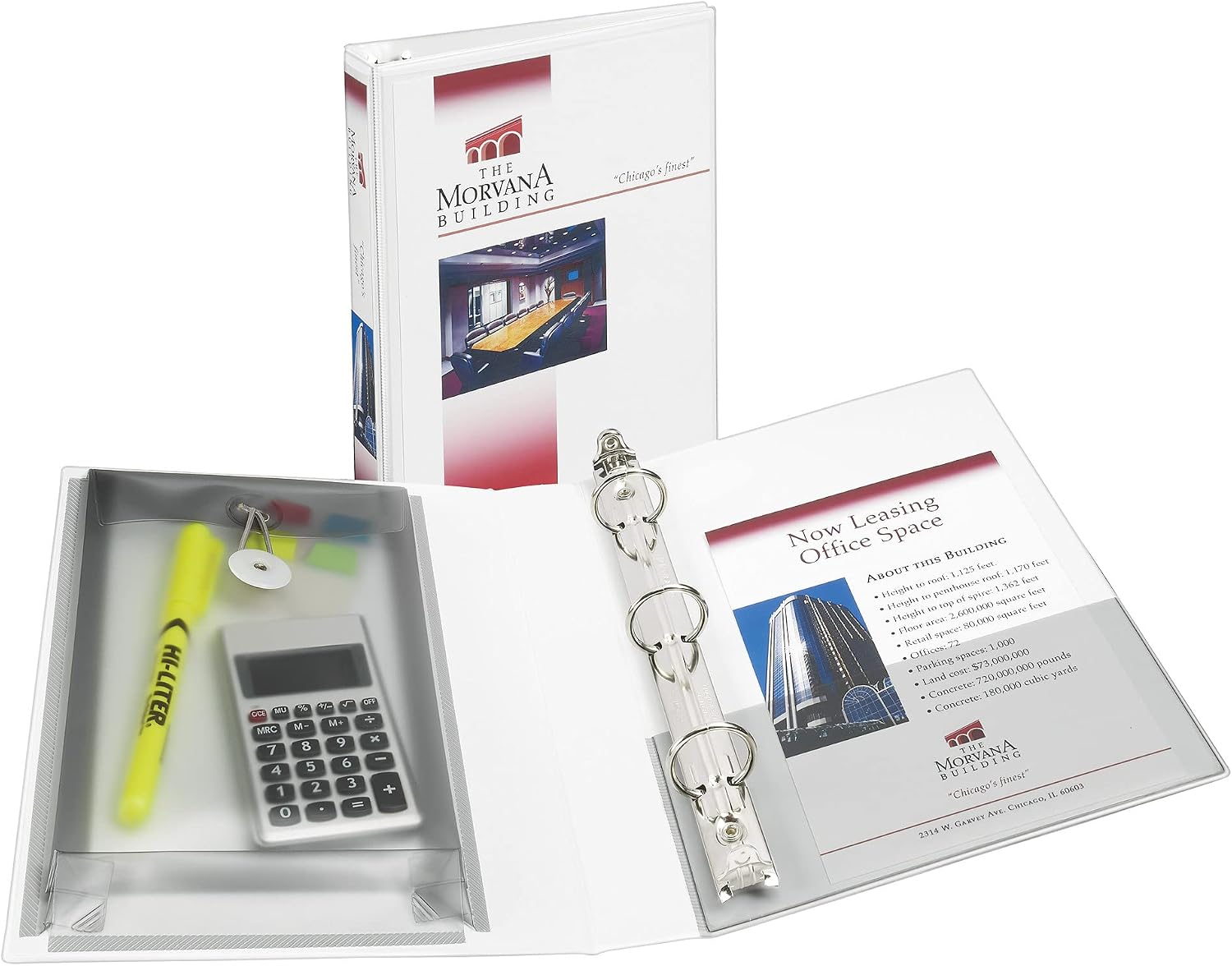 Avery Mini Protect and Store View 3 Ring Binder, 1 Inch Round Rings, 1 White Binder (23011) (Pack of 12)