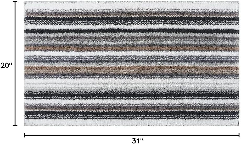 Graccioza Venice Bath Rug (20' x 31') - Grey - Made in Portugal, 600-GSM, Combed Cotton