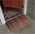 Threshold Ramp, Sturdy Portable Threshold Ramps for Wheelchairs 4 5 6 7 8 10 Inch Rise, Wood Portable Transition Slope Pad with Non-Skid Surface, for Doorways/Front Door/Garage(80x50x10cm/31.5x19.7x4i