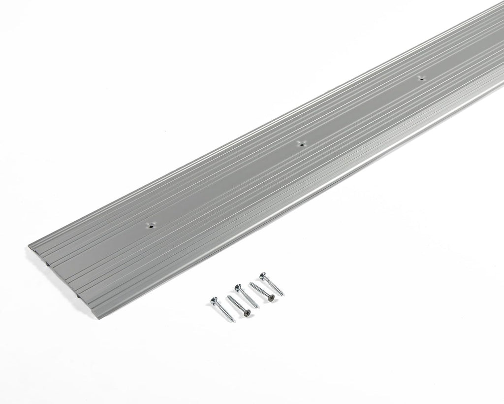 Aluminum Thresholds 7 Inch - Residential/Commercial use Saddle/Handicap Easy Installing and Accessible/Fire Proof Rated (48', Silver)