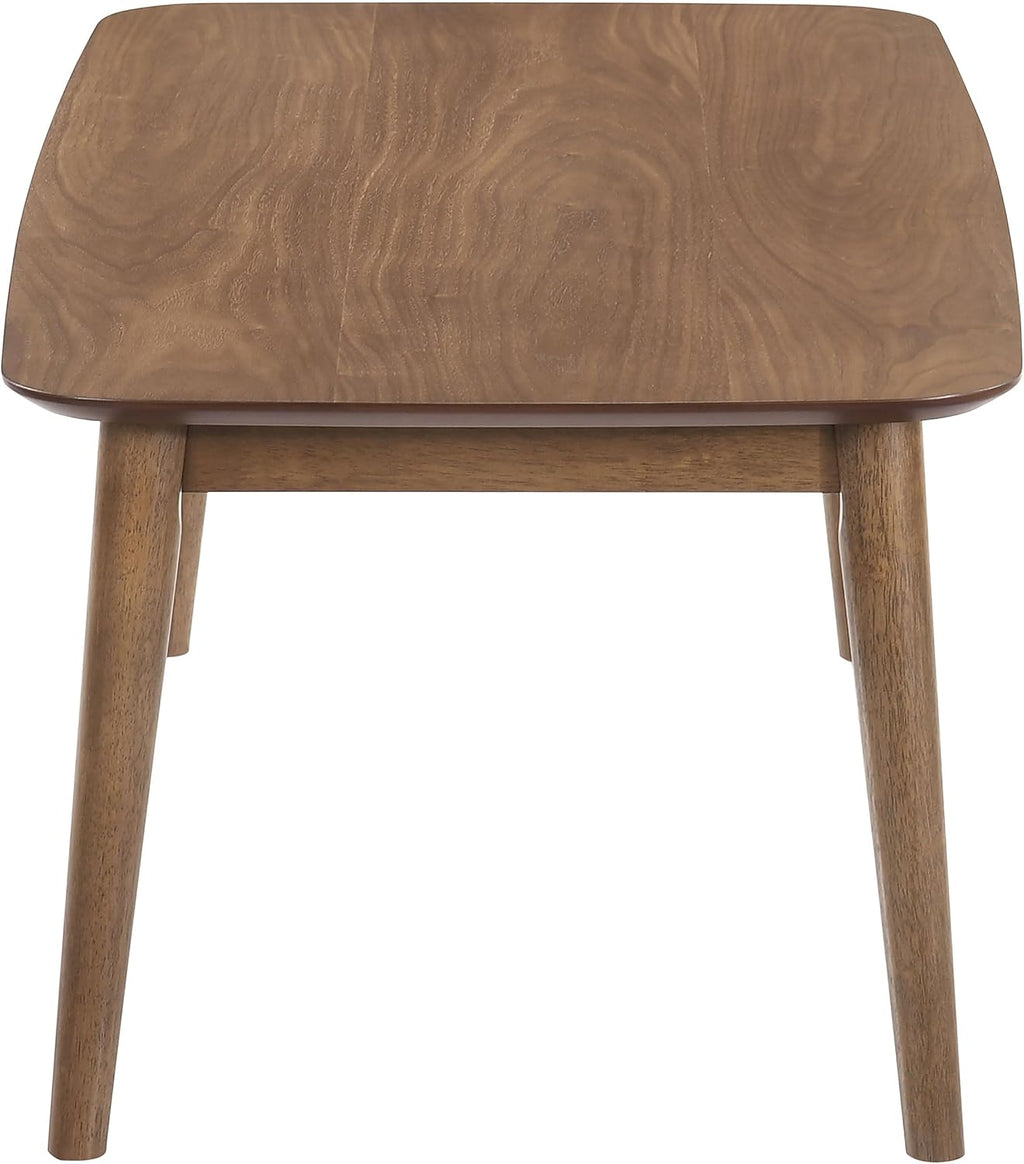 Coaster Home Furnishings - Radley - Wood - 3-Piece Rectangular Coffee Table Set with Chamfered Edges and Flared Legs - Mid-Century Modern Style - Living Room- Natural Walnut - 753524