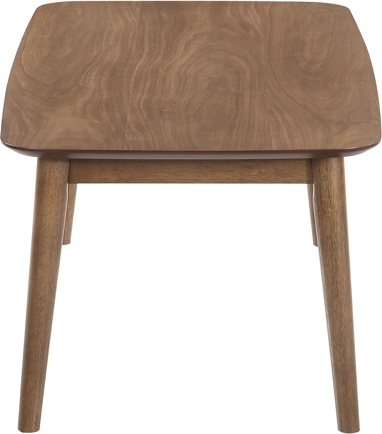 Coaster Home Furnishings - Radley - Wood - 3-Piece Rectangular Coffee Table Set with Chamfered Edges and Flared Legs - Mid-Century Modern Style - Living Room- Natural Walnut - 753524