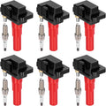 BDFHYK 6 Ignition Coil Pack UF666 and 6 Iridium Spark Plug 6619 Compatible with Subaru 2010-2019 Legacy, 2010-2019 Outback, 2010-2014 Tribeca 3.6L H6 Coil for GN10666 COP584 1788537 C864