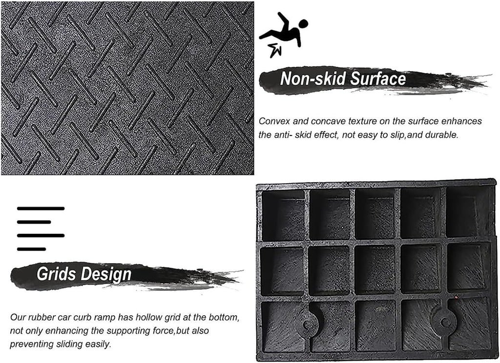 Kerb Ramps, Threshold Ramp, Driveway Curb Ramps for Wheelchair - 1.5in-4in Rise, Heavy Duty Transition Threshold Ramp with Non Slip Surface, Easy to Fix (Size : 6cm/2.5in Rise)