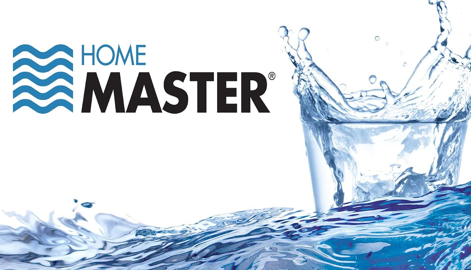 Home Master Whole House Three Stage Water Filtration System with Fine Sediment, Iron and Carbon, Blue