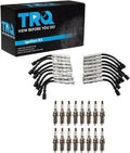 TRQ Spark Plug Kit 17 Piece Iridium Plugs Compatible with 1998-2008 Mercedes-Benz C43 AMG 1998-2006 CL500 1999-2005 SL500 2000-2006 S430 2000-2006 S500 2003-2006 E500 2002-2007 ML500 1999-2003 CLK430