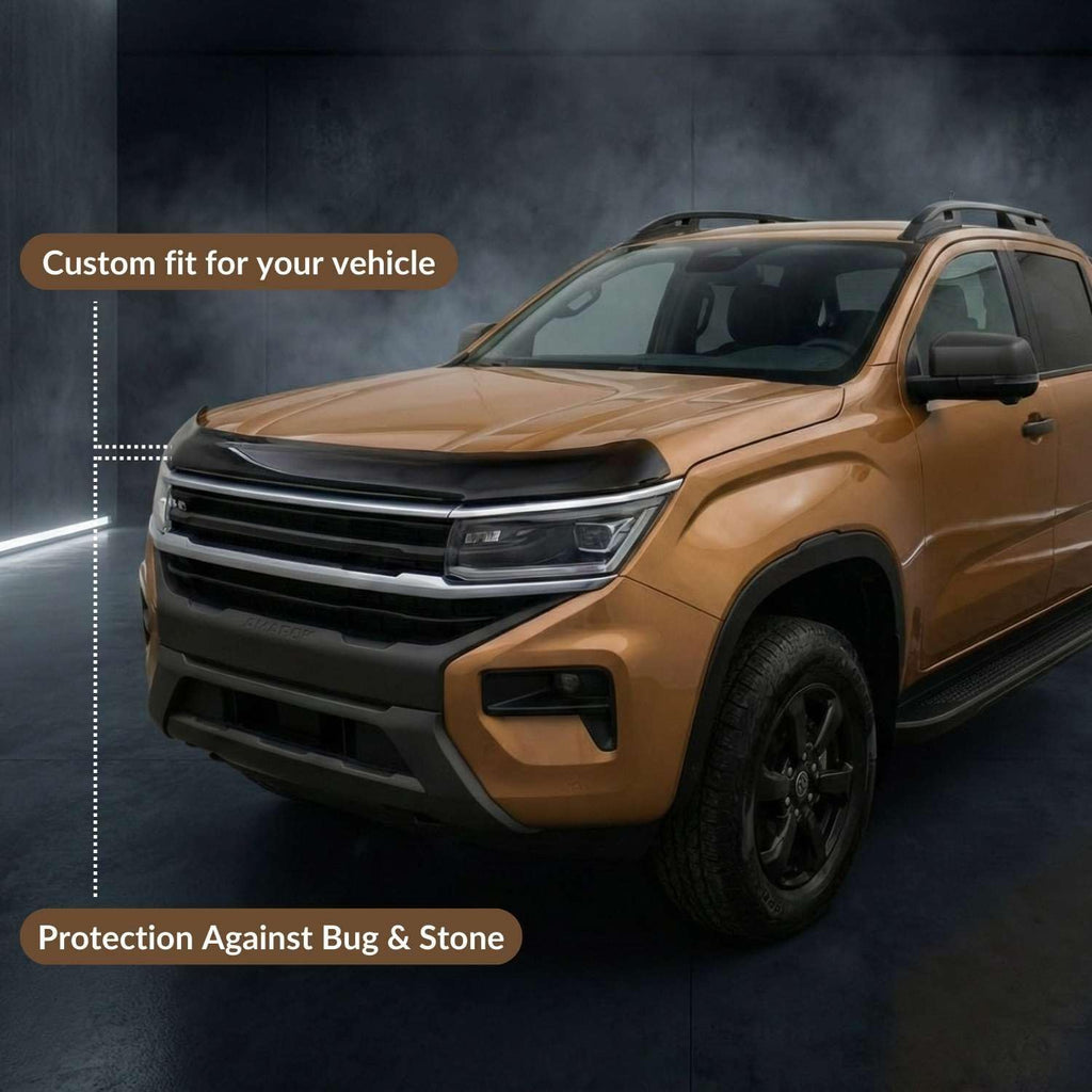Hood Deflector Guard fits Renault Dacia Duster 2018-2023, Bugflector Bug & Bonnet Shields, Black ABS Hood Protector, Protects from Particles & Bug, All Weather Durable Car Exterior Accessories