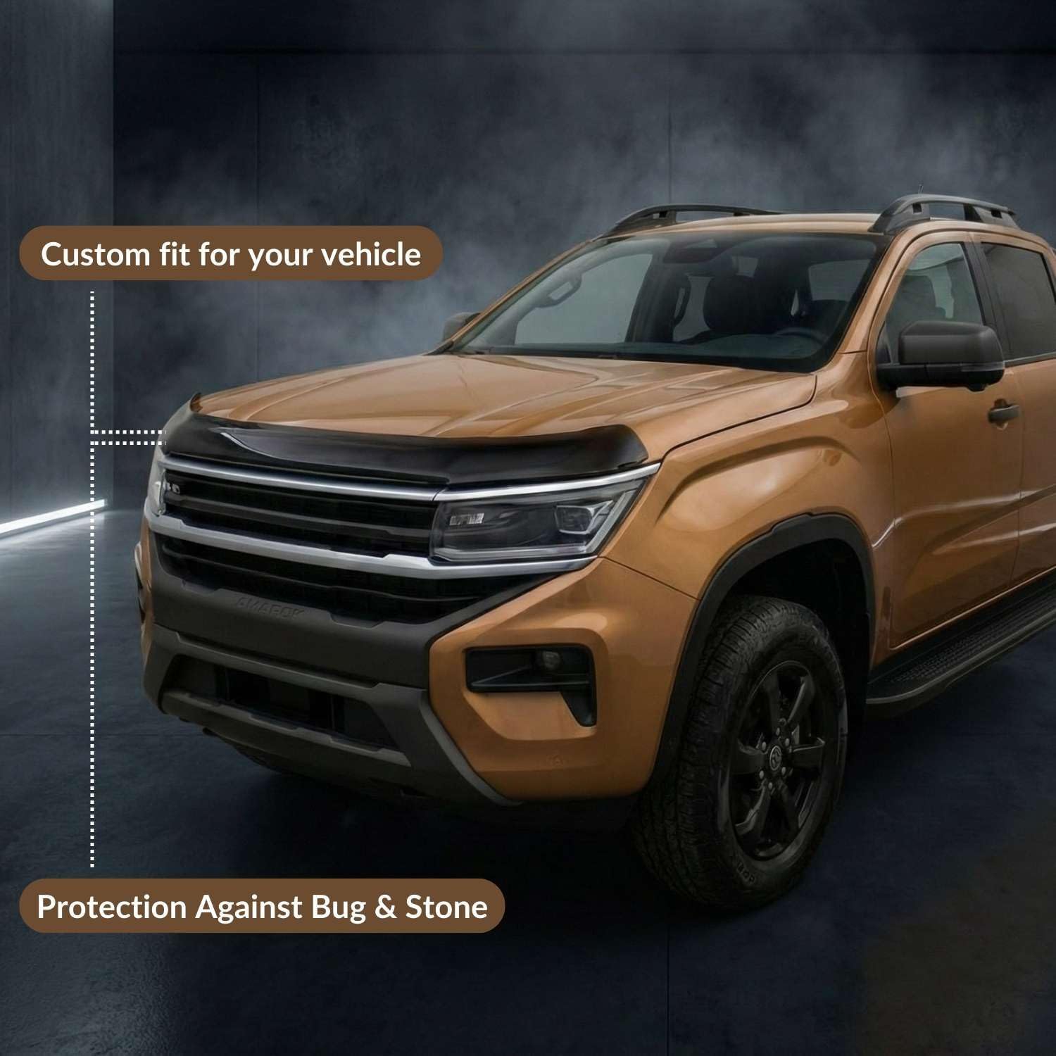 Hood Deflector Guard fits Renault Dacia Duster 2018-2023, Bugflector Bug & Bonnet Shields, Black ABS Hood Protector, Protects from Particles & Bug, All Weather Durable Car Exterior Accessories