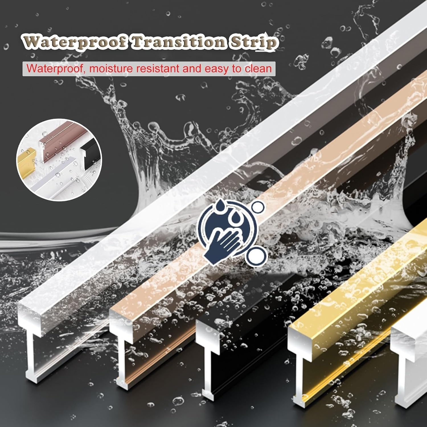 Floor Transition Strip for Doorway, Cuttable T-Shape Edge Banding/ Threshold Nosing Strip for Joining Floor Gaps, 36'' 47'' 52'' 63'' 60'' Long Decorative Metal Carpet Edge Trim(Silver 1.5cm/3/5'',90c