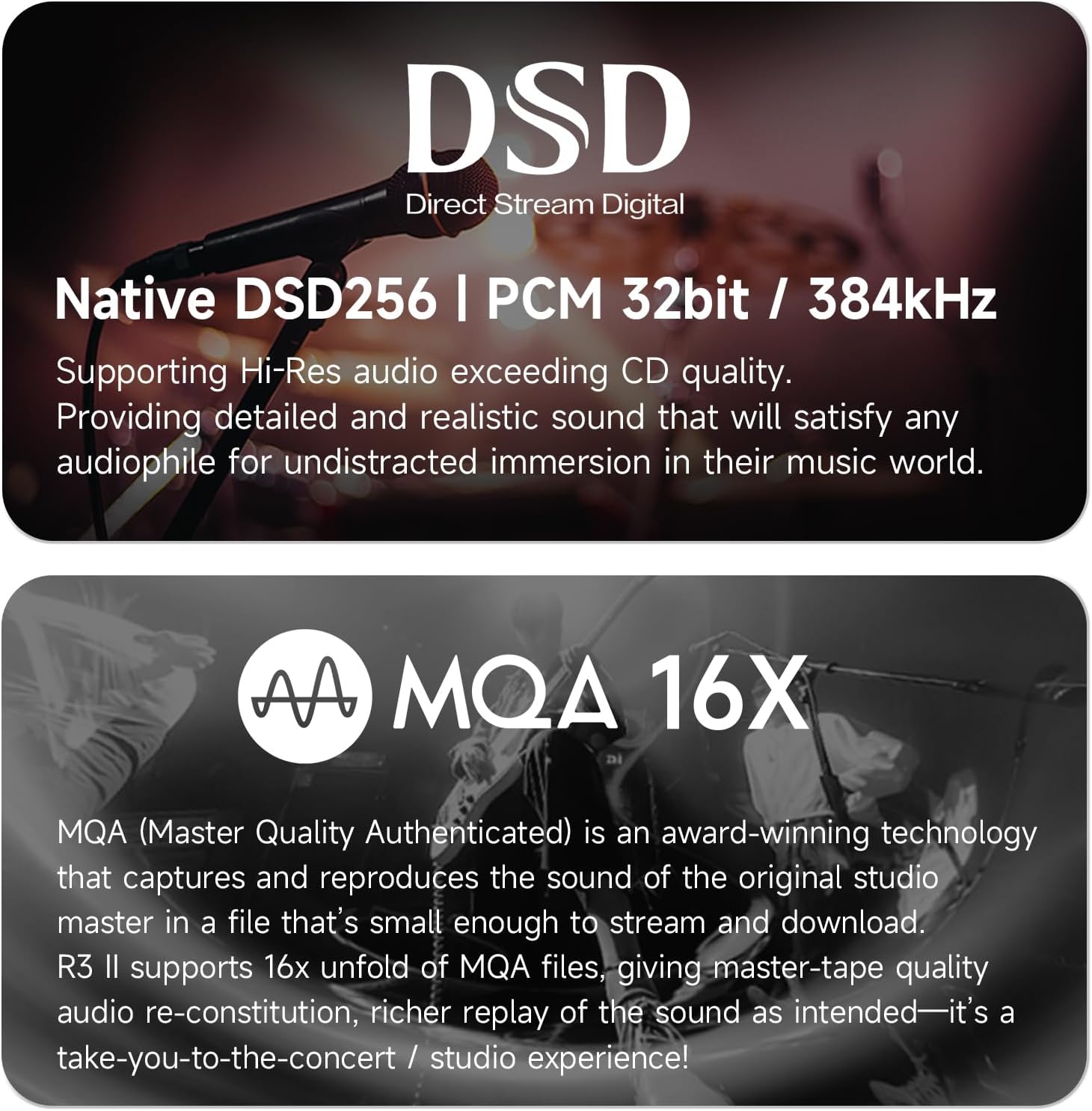 HiBy R3 II 2025 Hi-Res Audio Player - Dual DAC Chips, MQA Decoding, Qobuz/Tidal Player with Bluetooth 5.1, 3.5mm SE/4.4mm BAL Ports | Up to 2TB Expandable Storage