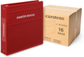 Carstens 2-Inch Heavy Duty Disaster Manual Round Ring Binder – Side Opening, Brick Red, Case of 16, Durable Plastic, No Pockets, Holds 300 Sheets, Made in USA (1771-3RCS)
