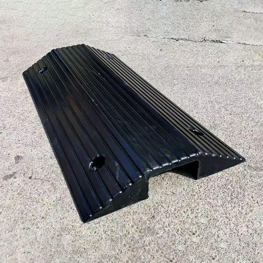 3' Rise Wheelchair Ramp Access Ramps, Bridge Threshold Ramp Heavy Duty Rubber Entry Ramps for Sidewalk Driveways Doorway