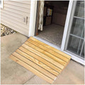 Wooden Portable Doorways Threshold Ramps, Home/Front Door/Yard Sill Step Ramp, Non-Slip Surface, 2' 3' 4' 5' 6' Rise, Load 300kg/660lbs (Size : 30.8x30x12cm)