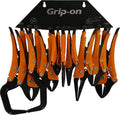 Grip-On 10 Piece Essential Locking Pliers and Clamp Set | Straight & Curved Jaws, Long Nose, Wire Cutter & C-Clamps | Premium Welding Pliers & Sheet Metal Tools with Storage Rack
