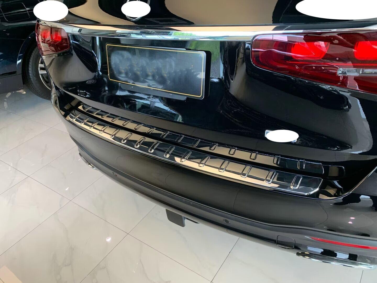 Car Stainless Steel Rear Bumper Protector, for Mercedes-Benz GLS-Class 2021-2023 2024 2025 Accessories, Auto Parts Tailgate Back Trunk Door Sill Cover Scuff Plate Strip Guard Protection