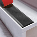 Stair Edge Trim Self Adhesive Stair Nosing Non-Slip Stair Edge Protector, Carpet Edging Strip,Extra Wide 10cm,Interior Thresholds for Doorways(Black,10m)