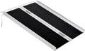 Wheelchair Ramp 3FT, Folding Aluminum Threshold Ramp with Non Slip, Plates, 600lbs Weight Capacity, Handicap Ramp for Home, Doorways, Curbs, Steps