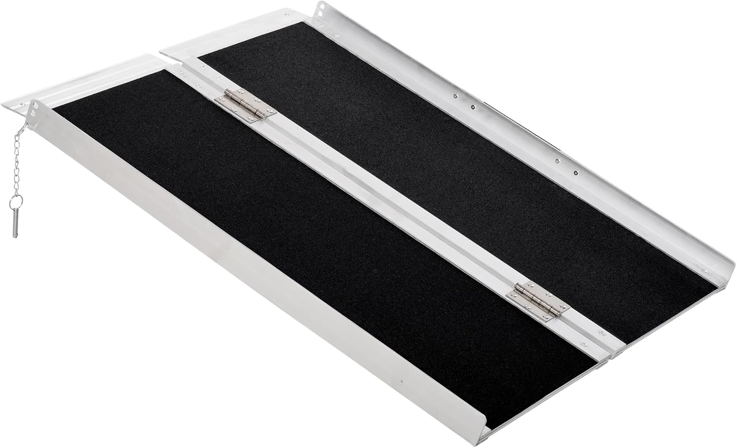 Wheelchair Ramp 3FT, Folding Aluminum Threshold Ramp with Non Slip, Plates, 600lbs Weight Capacity, Handicap Ramp for Home, Doorways, Curbs, Steps