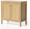 EYYTHUNG Sideboard Buffet Cabinet with Adjusable Shelves, Farmhouse Storage Cabinets, Credenza, Accent Cabinet, Kitchen Coffee Bar Console Table for Living Dining Room, Natural Oak