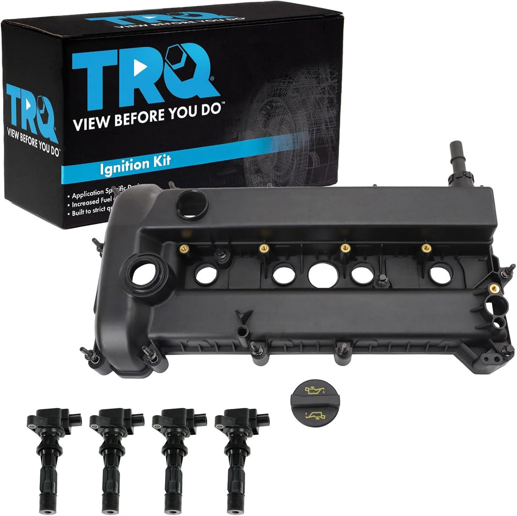 TRQ Ignition Coil Kit 5 Piece Compatible with 2006-2009 Ford Fusion 2006-2009 Mercury Milan