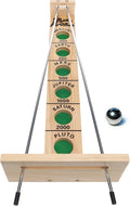 WE Games Shoot the Moon Game (20 Count), Large 18 inch Size, Solid Natural Wood, Retro Games for Adults, Classic Table Top Board Game