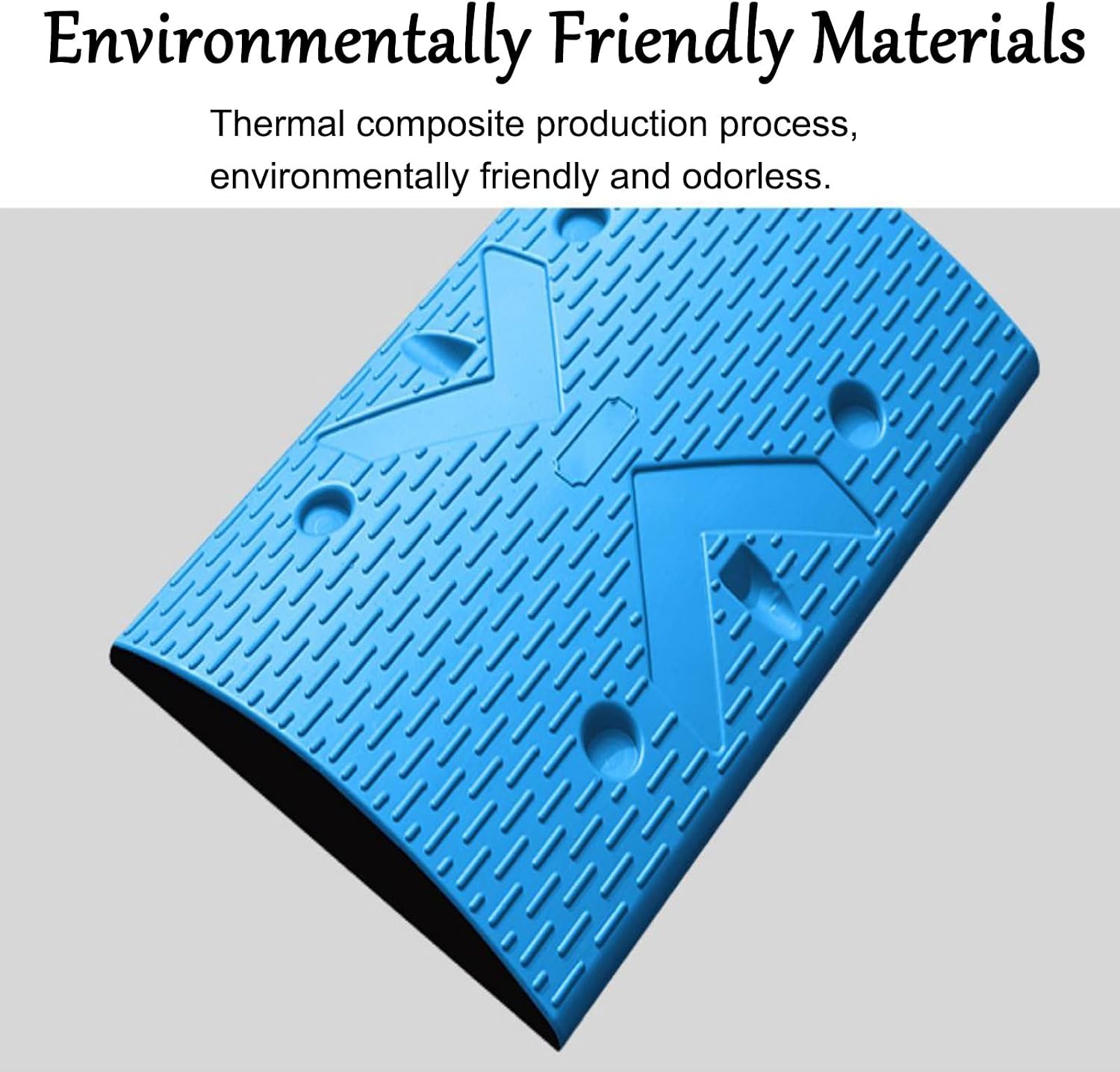 2 Pcs 20' Speed Bumps for Road, 2' Rise Height Speed Bump, Portable Speed Bump, Speed Bumps for Asphalt, for Various Roads, Parking Lots, Schools, Communities(Red)