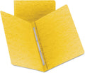 Smead PressGuard Report Cover, Metal Prong Side Fastener with Compressor, 3' Capacity, Letter Size, Yellow, 25 per Box (81852)