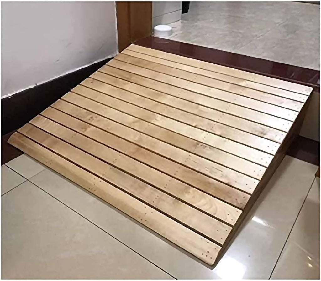Wooden Wheelchair Threshold Ramps for Doorways, 2' 3' 4' 5' 6' Rise Indoor Outdoor Entry Ramp for Home Walkers, Non Slip Surface (Size : 38.8x35x14cm)