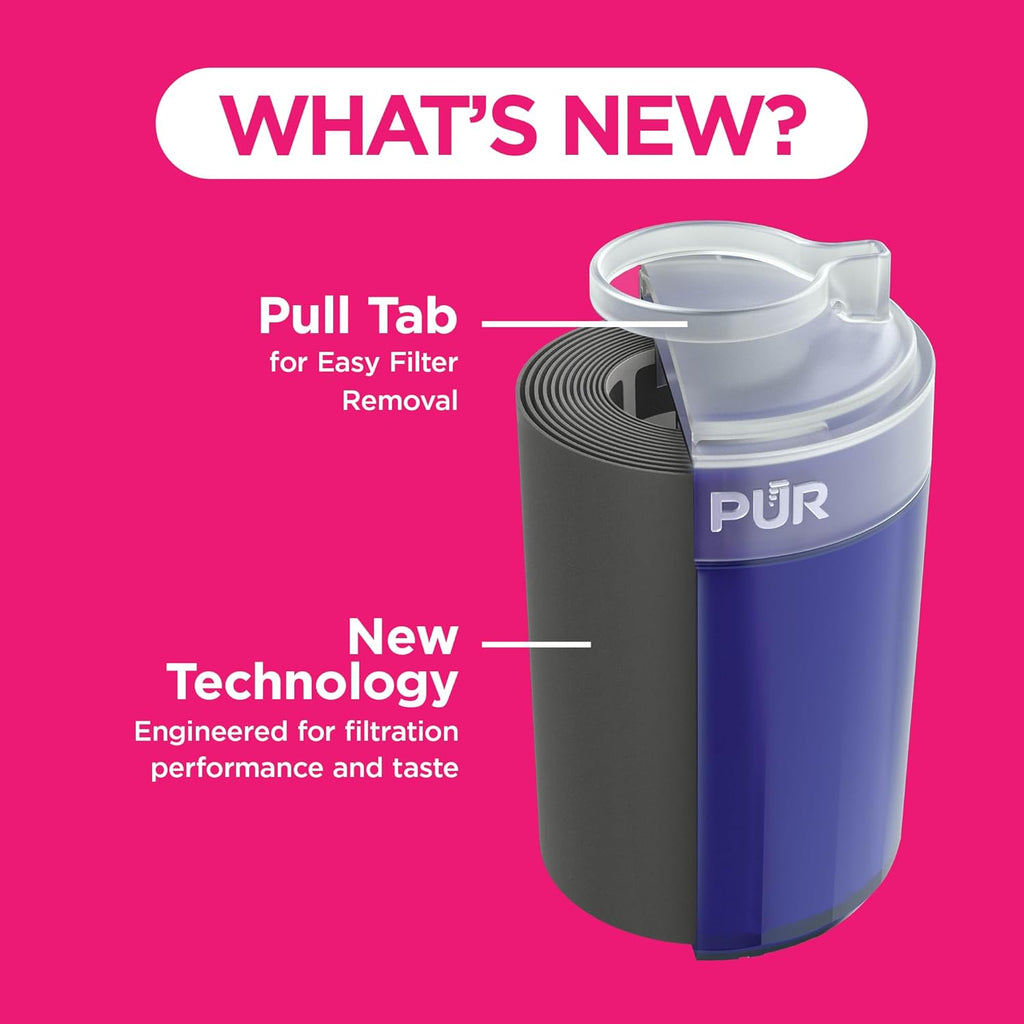 PUR Plus Faucet Mount Replacement Filter, Genuine PUR Water Filter for Sink Faucet, 3-in-1 Mineral Filtration, Lead Reducing, 1-Year Value, Blue (RF99994), 4 Count (Pack of 3)