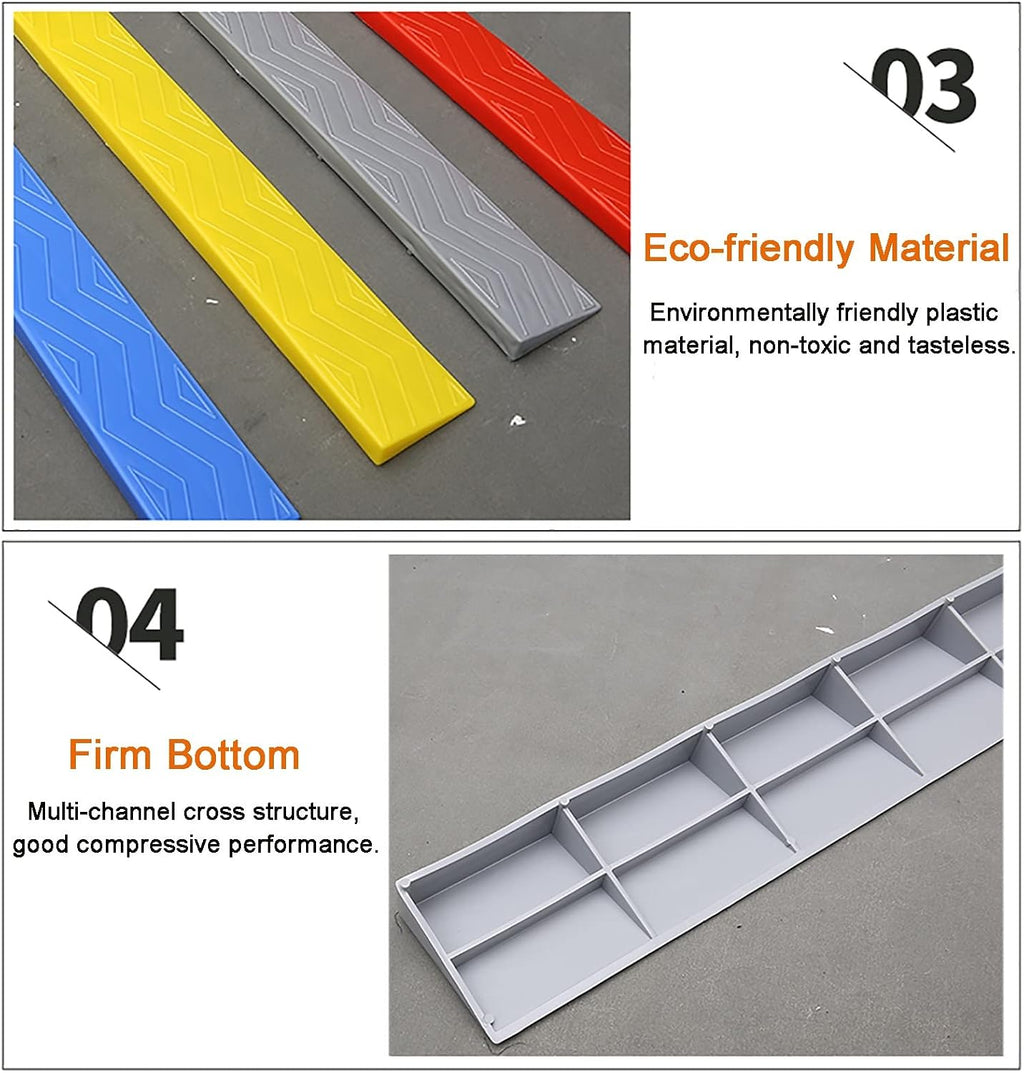 Ramps Portable Threshold Ramps, 3-9cm High, Indoor Curb Ramps, Non-Slip Kerb Ramp for Threshold Wheelchair Scooter Sweeping Robot, Door Step Accessible Rise Channel Mat