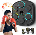 Music Boxing Machine, Smart Electronic Boxing Pad with Boxing Gloves, Suitable for Home, Office
