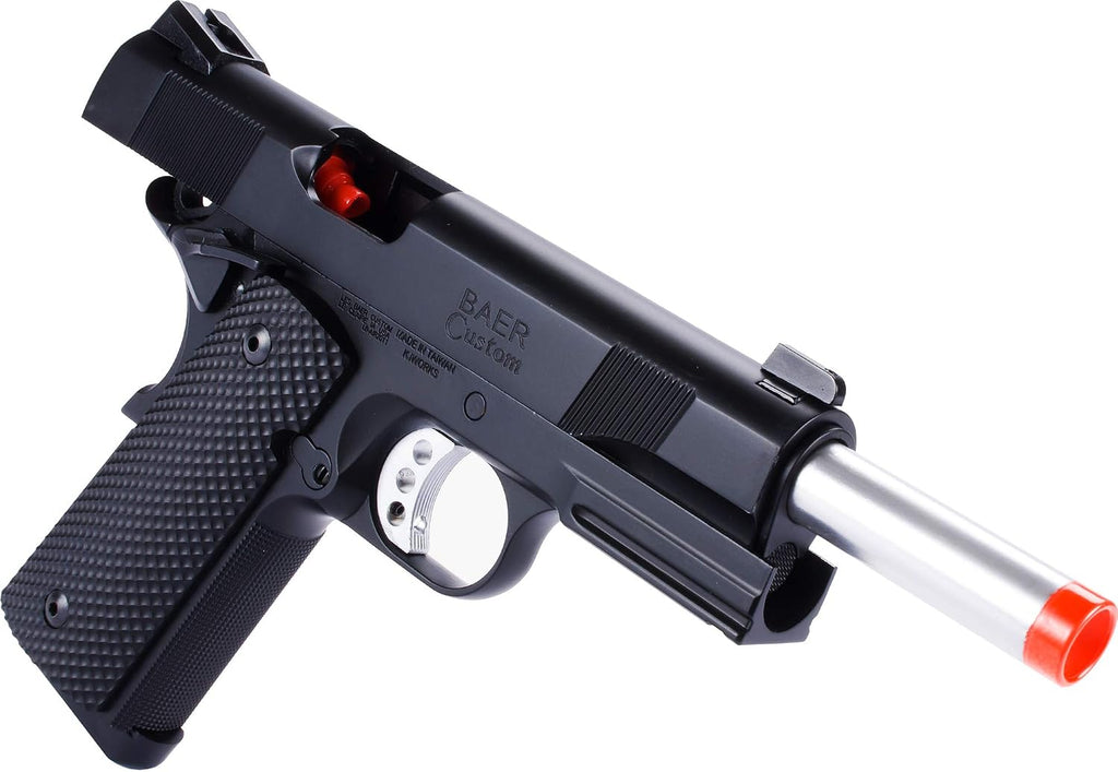 Evike Airsoft - SOCOM Gear Les BAER Licensed Ultimate Recon Airsoft 1911 GBB Airsoft Pistol by KJW (Model: Diamond Handle/Green Gas)