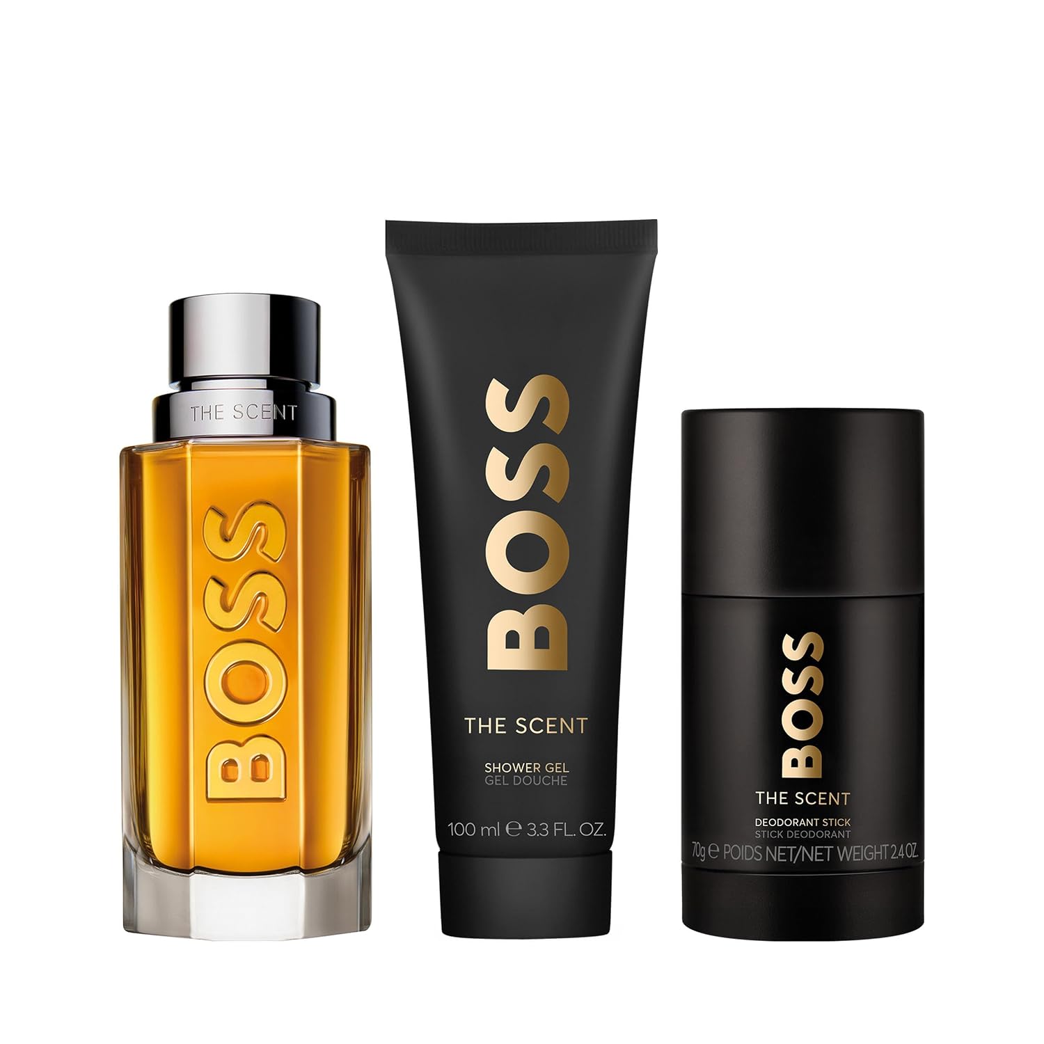 Hugo Boss The Scent Eau de Toilette – Ambery Men's Cologne – With Notes of Ginger, Manika Fruit & Leather Accords – Long Lasting Fragrance