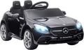 Aosom Mercedes SLC 300 Licensed 12V Ride On Car for Kids with Remote Control, 2 Speeds, Battery Powered Kids Electric Car with Music, Lights, Suspension for 3-6 Years Old, Black