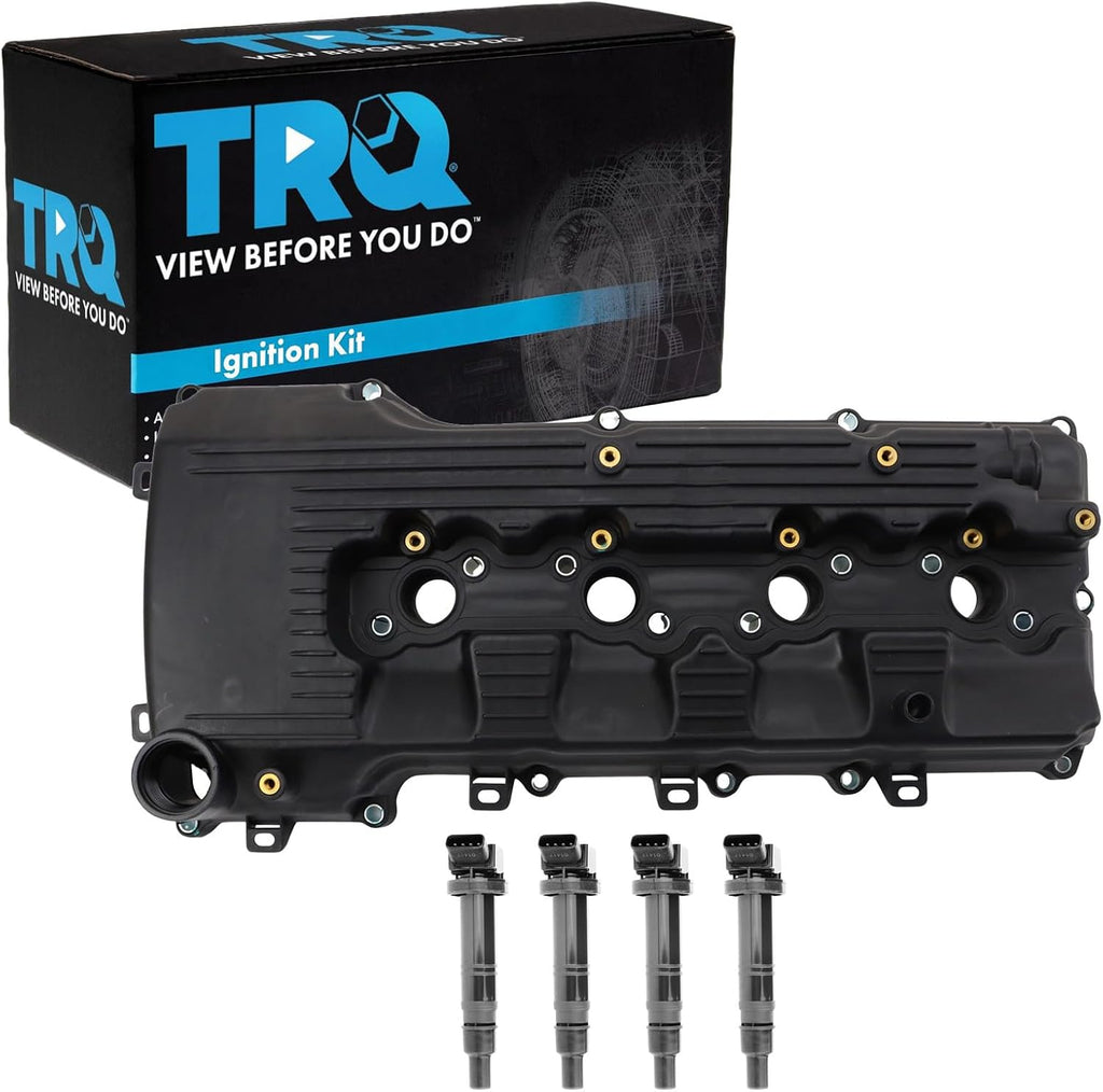 TRQ Ignition Coil Kit 5 Piece Compatible with 2010 Toyota 4Runner 2005-2015 Tacoma