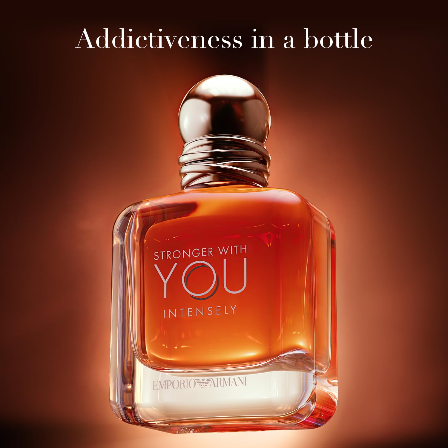 Armani Beauty - Stronger With You Intensely - Cologne for Men - Fougère Ambery Woody Men's Fragrance - Pink Pepper, Lavender, Vanilla Notes