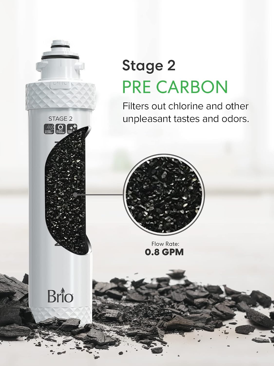 Brio 3-Stage Filter Replacement Kit for Water Cooler Dispensers